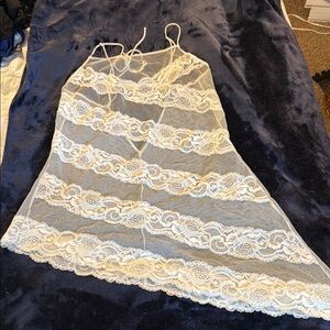Victoria's Secret Cream Lace Chemise